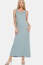 Load image into Gallery viewer, Scoop Neck Wide Strap Tank Dress For Women β Simple & Classic, Flattering Scoop Neck, Comfortable Wide Strap Design