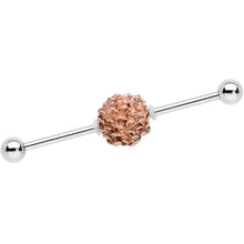 Load image into Gallery viewer, 14G Autumn Pine Cone Industrial Barbell 38mm