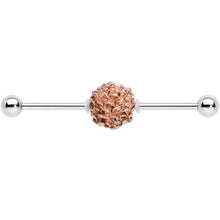 Load image into Gallery viewer, 14G Autumn Pine Cone Industrial Barbell 38mm