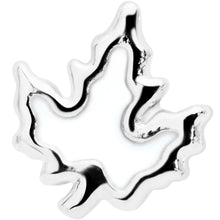 Load image into Gallery viewer, 16G 5/16 Autumn White Maple Leaf Labret Monroe Tragus
