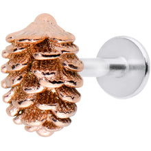 Load image into Gallery viewer, 16G 5/16 Autumn Pine Cone Labret Monroe Tragus