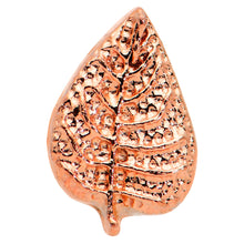 Load image into Gallery viewer, 16G 1/4 Rose Gold Tone Fall Texture Leaf Cartilage Tragus Earring
