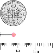 Load image into Gallery viewer, 16G 5/16 Matte Pink Splatter Pattern Labret Monroe Tragus