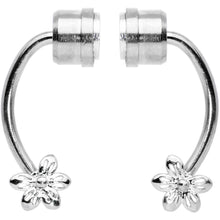Load image into Gallery viewer, Flower Ends Non Pierced Magnetic Clip On Fake Septum Ring