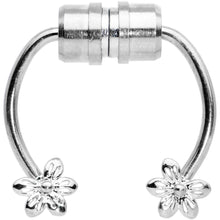 Load image into Gallery viewer, Flower Ends Non Pierced Magnetic Clip On Fake Septum Ring