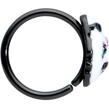 Load image into Gallery viewer, 20G 5/16 Black Hipster Ghost Halloween Nose Hoop