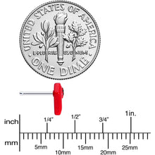 Load image into Gallery viewer, 20G 1/4 Black Cross Red Coffin Halloween Nose Bone