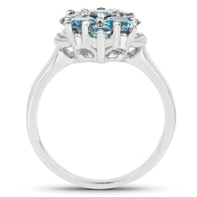 Load image into Gallery viewer, 2.16 Carat Genuine London Blue Topaz .925 Sterling Silver Ring