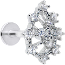 Load image into Gallery viewer, 16G 5/16 Clear CZ Gem Constellation Labret Monroe Tragus