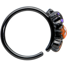 Load image into Gallery viewer, 20G 1/4 Black Boo Party Halloween Nose Hoop