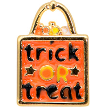 Load image into Gallery viewer, 16G 1/4 Gold Tone Trick or Treat Halloween Cartilage Tragus