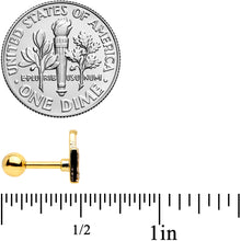 Load image into Gallery viewer, 16G 1/4 Gold Tone Trick or Treat Halloween Cartilage Tragus