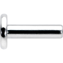 Load image into Gallery viewer, 14G 1/4 G23 Titanium Threadless Post Only Labret Monroe Tragus