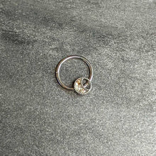Load image into Gallery viewer, 16G 3/8 Iridescent Crescent Moon Hinged Segment Ring