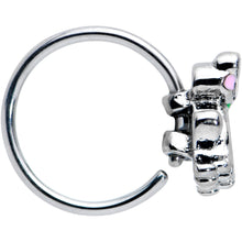 Load image into Gallery viewer, 20G 5/16 Light Green Groovy Frog Nose Hoop