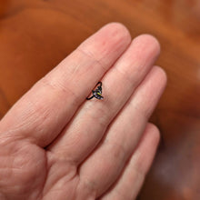 Load image into Gallery viewer, 20G 5/16 Clear Gem Black Witch Hat Halloween Nose Hoop