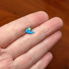 Load image into Gallery viewer, 16G 1/4 Eyelash Blue Whale Flower Cartilage Tragus Earring