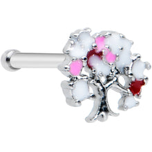Load image into Gallery viewer, 20G 1/4 Luscious Pinks Fruit Tree Nose Bone