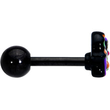 Load image into Gallery viewer, 16G 1/4 Black Boo Party Halloween Cartilage Tragus Earring