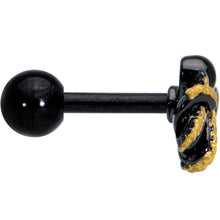 Load image into Gallery viewer, 16G 1/4 Black Understated Octopus Cartilage Tragus Earring