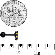 Load image into Gallery viewer, 16G 1/4 Black Understated Octopus Cartilage Tragus Earring