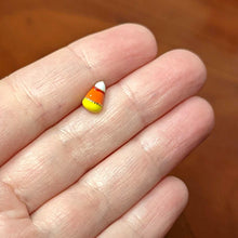 Load image into Gallery viewer, 16G 5/16 Gold Tone Candy Corn Halloween Labret Monroe Tragus