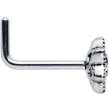 Load image into Gallery viewer, 20G 1/4 Hexagram Center Flower L Shape Nose Ring