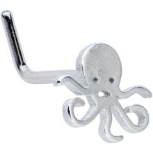 Load image into Gallery viewer, 20G 1/4 Simple Cephalopod Octopus L Shape Nose Ring