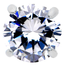 Load image into Gallery viewer, 16G 5/16 Clear CZ G23 Titanium Threadless Flower Labret Tragus