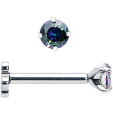 Load image into Gallery viewer, 16G 5/16 Vitrail CZ G23 Titanium Threadless Flower Labret Tragus