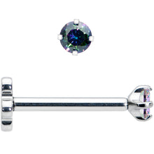 Load image into Gallery viewer, 18G 5/16 Vitrail CZ G23 Titanium Threadless Flower Labret Tragus