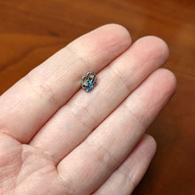Load image into Gallery viewer, 16G 5/16 Clear Blue Gem Texture Hamsa Labret Monroe Tragus