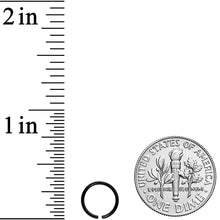 Load image into Gallery viewer, 20G 7mm Black PVD Grade 23 Titanium Bendable Hoop Ring
