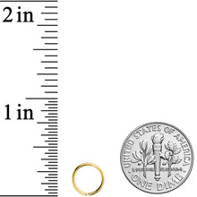 Load image into Gallery viewer, 20G 7mm Gold Tone PVD Grade 23 Titanium Bendable Hoop Ring