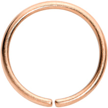 Load image into Gallery viewer, 18G 3/8 Rose Gold Tone PVD Grade 23 Titanium Bendable Hoop Ring