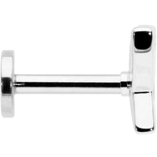 Load image into Gallery viewer, 16G 1/4 Clear CZ Gem Butterfly Internally Threaded Labret Tragus