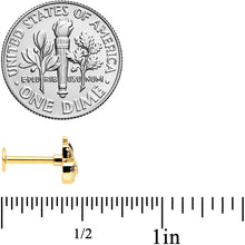 Load image into Gallery viewer, 16G 5/16 Gold Tone Mom Baby Orca Whale Labret Monroe Tragus