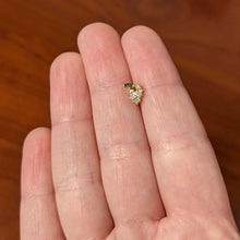 Load image into Gallery viewer, 20G 1/4 Clear Purple CZ Gem Gold Tone Bunch Grapes Nose Bone