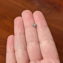 Load image into Gallery viewer, 20G 1/4 Blue Gem Gold Tone Adorable Angelfish Nose Bone
