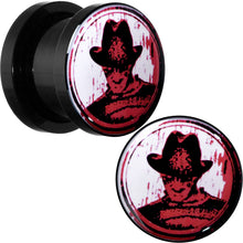 Load image into Gallery viewer, Licensed Nightmare on Elm Street Black Freddy Screw Fit Plug Set