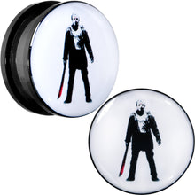 Load image into Gallery viewer, Licensed Friday the 13th Black Jason Voorhees Screw Fit Plug Set