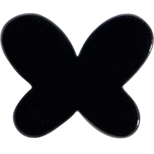 Load image into Gallery viewer, 16G 5/16 Black Simple Butterfly Internally Threaded Labret Tragus