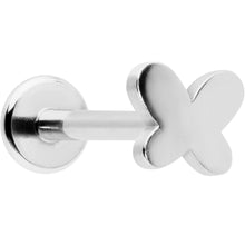 Load image into Gallery viewer, 16G 5/16 Simple Butterfly Internally Threaded Labret Monroe Tragus