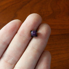 Load image into Gallery viewer, 16G 5/16 Purple Amethyst Black Claw Hand Labret Monroe Tragus