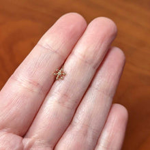 Load image into Gallery viewer, 20G 5/16 Clear Gem Rose Gold Tone Sweet Snowflake Nose Hoop