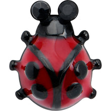 Load image into Gallery viewer, Black Classic Ladybug Top End Barbell Tongue Ring