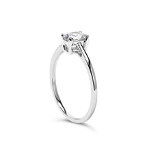 Load image into Gallery viewer, 14K White Gold 1/2 Cttw Oval Lab Grown Diamond 4 Prong Solitaire Engagement Ring (F-G Color, VS2-SI1 Clarity) - Size 7
