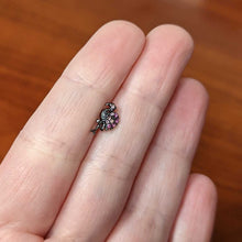 Load image into Gallery viewer, 16G 5/16 Pink Gem Black Fashion Flamingo Labret Monroe Tragus