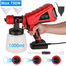 Load image into Gallery viewer, 750W Electric Paint Sprayer Handheld with 3 Spray Patterns