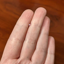 Load image into Gallery viewer, 18G 1/4 Pink Synth Opal G23 Titanium Threadless Left Nose Screw